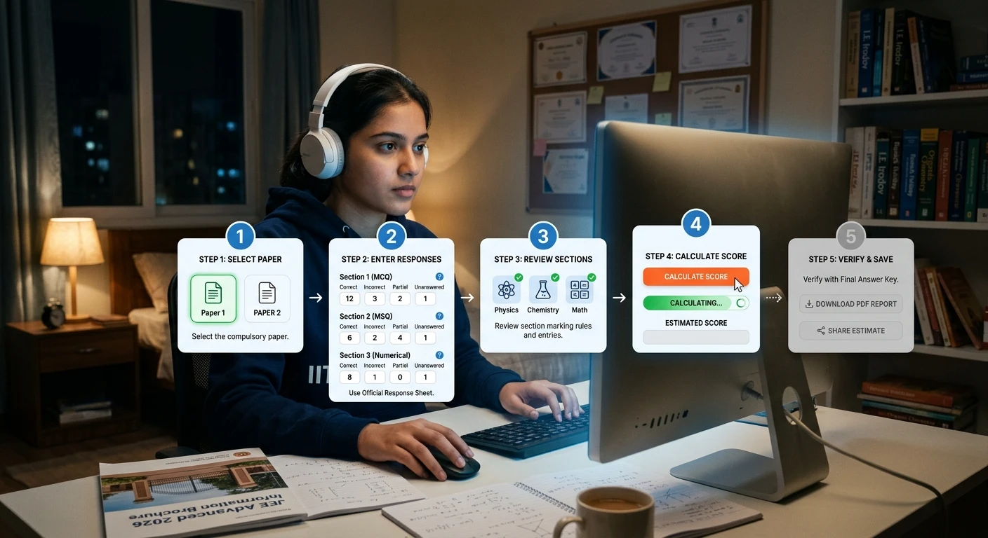 JEE Advanced Score Calculator
