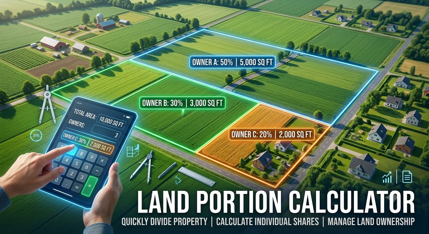 land portion calculator
